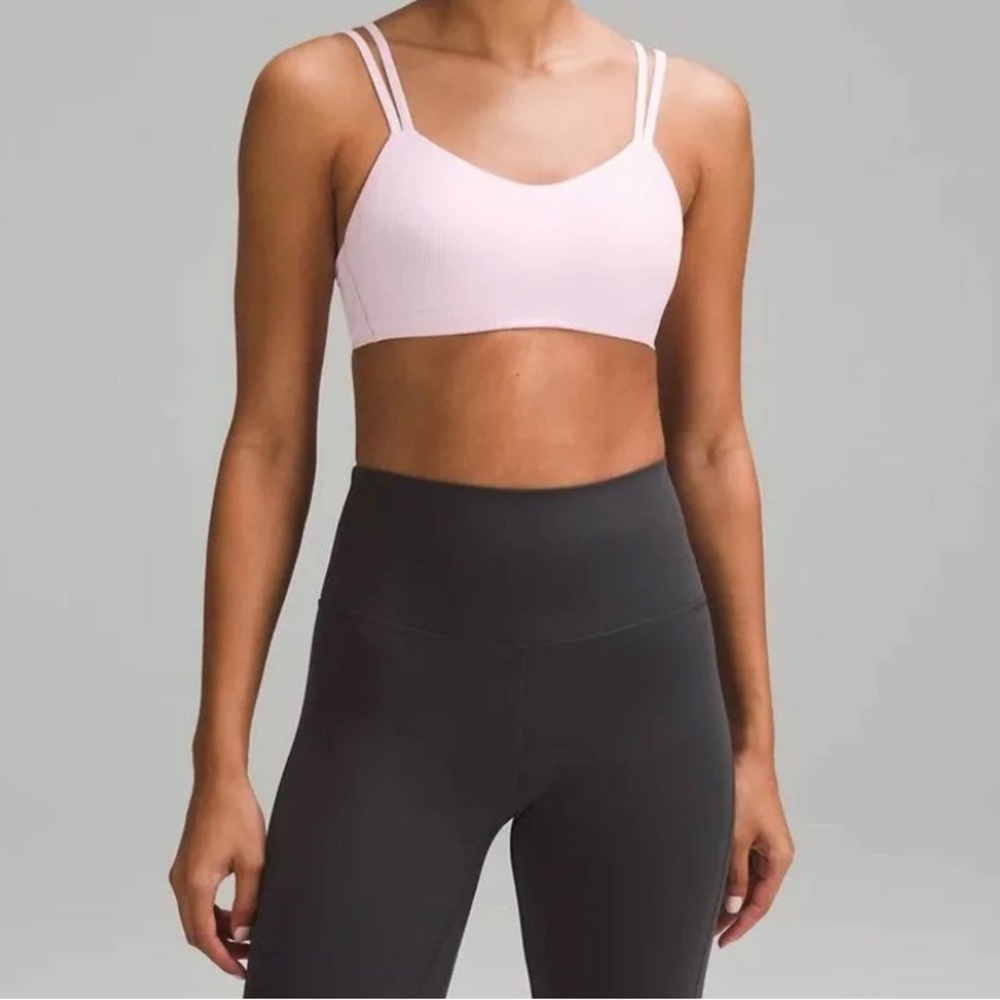 NWT lululemon Like a Cloud Ribbed Bra *Light Support B/C Meadowsweet Pink Size 6